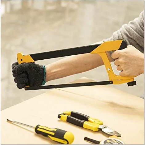 Portable Hack Saw Frame Wood Metal Cutting Hacksaw 10-12