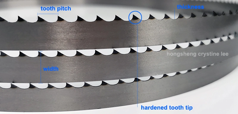 1650*0.5*16 Reciprocating Saw Machine Meat and Bone Cutting Butcher Band Saw Blade Food Manufacturer